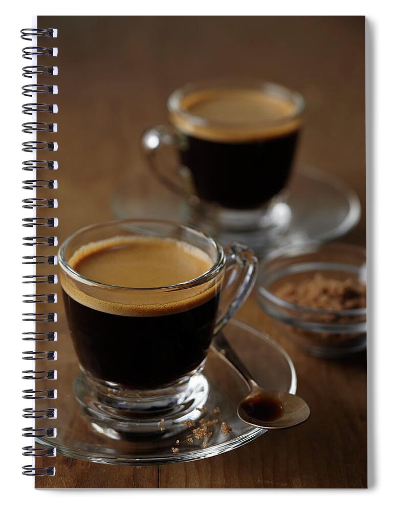 Spoon Spiral Notebook featuring the photograph Espresso by Bruce Law