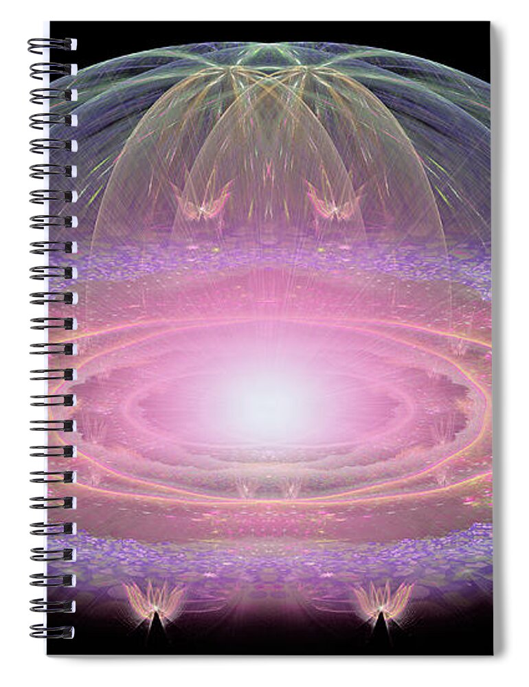  Spiral Notebook featuring the digital art Esther by Missy Gainer