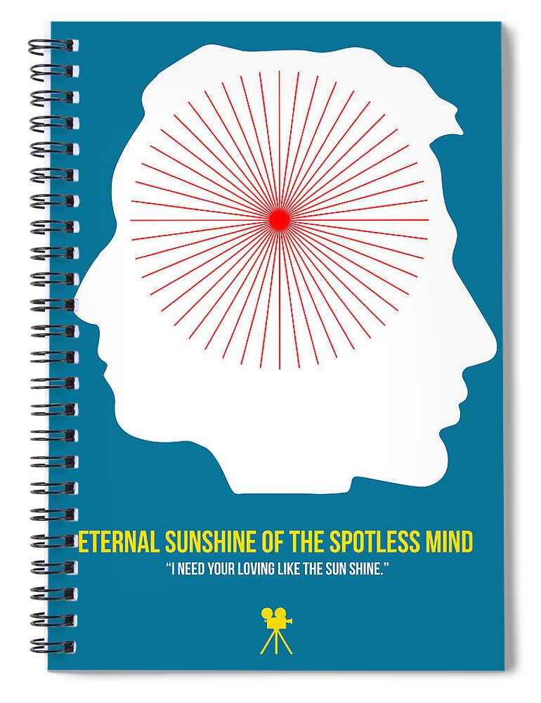 Eternal Sunshine Of The Spotless Mind Spiral Notebook featuring the digital art Eternal Sunshine of the Spotless Mind by Naxart Studio
