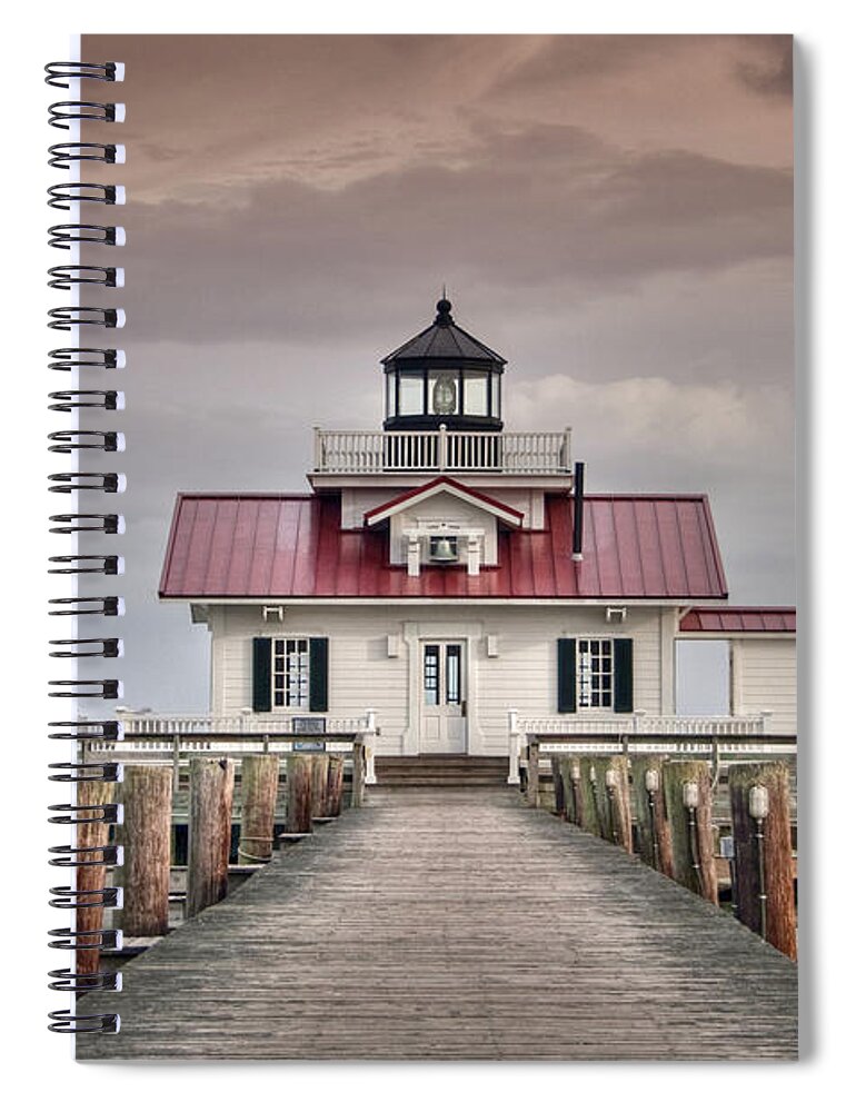 Marsh Light Spiral Notebook featuring the photograph Evening Marsh by Joye Ardyn Durham