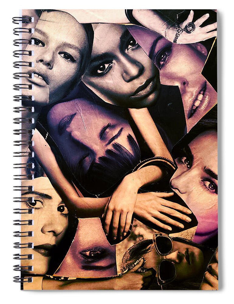  Spiral Notebook featuring the mixed media 00003 by Adrian Maggio
