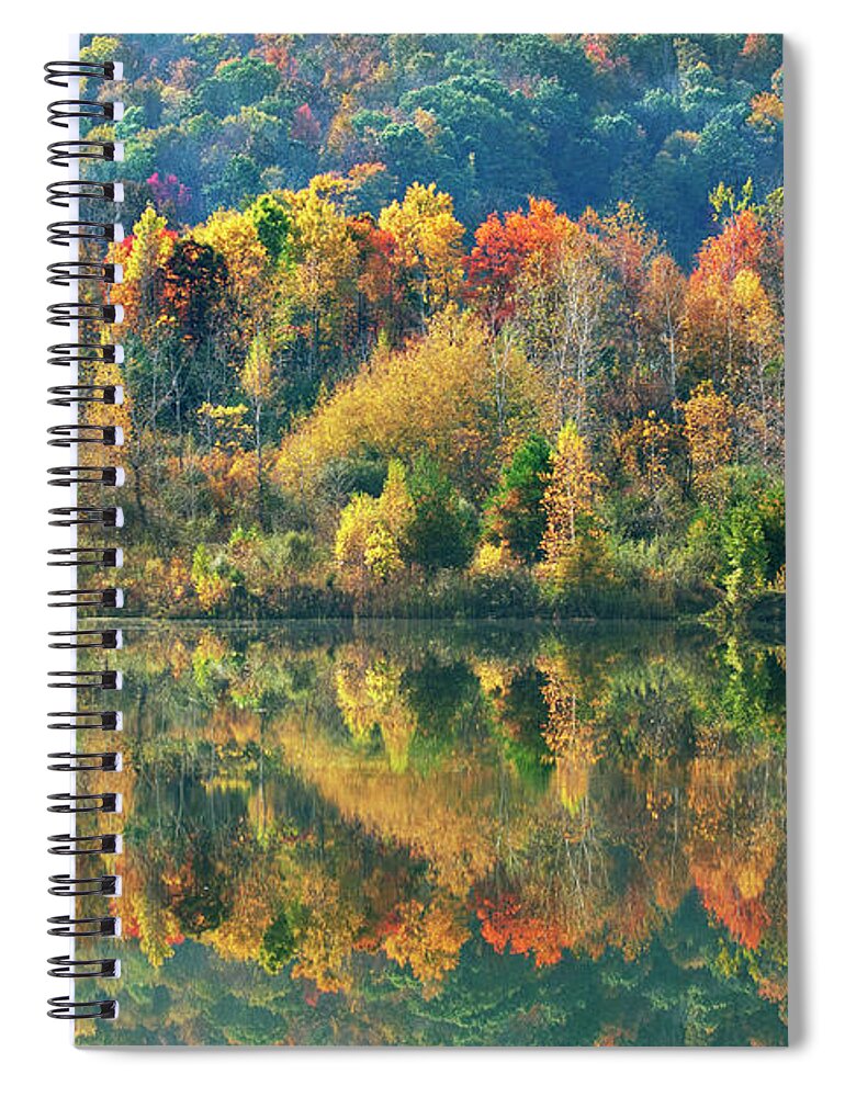 Fall Trees Spiral Notebook featuring the photograph Fall Kaleidoscope by Christina Rollo