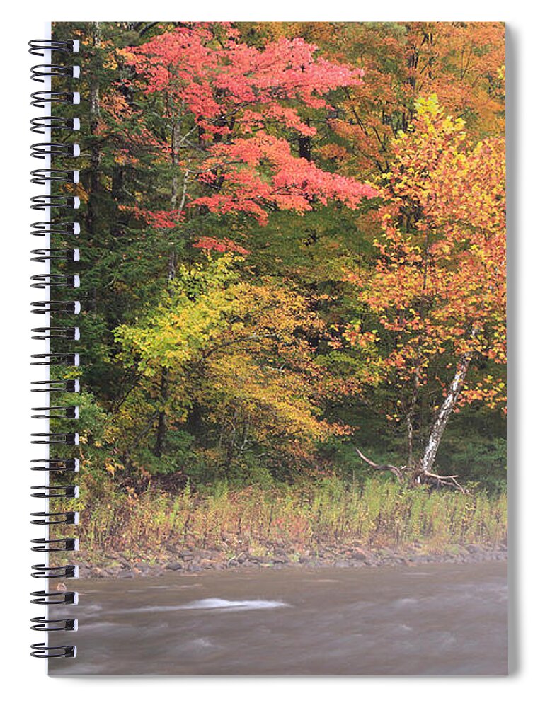 Arlington Spiral Notebook featuring the photograph Fall On The Battenkill River by David Kenny