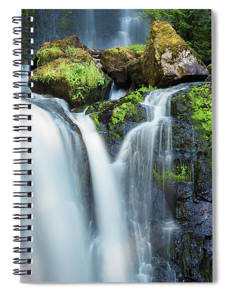 Washington Spiral Notebook featuring the photograph Falls Creek Falls by Nicole Young