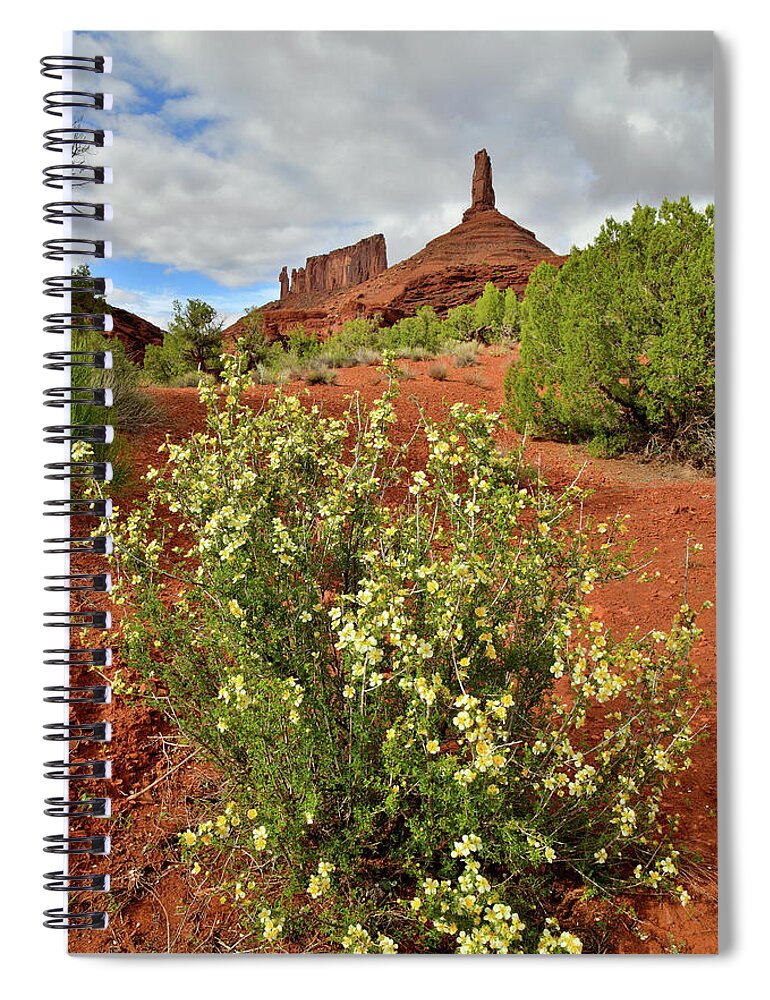 Castle Valley Spiral Notebook featuring the photograph Famous Buttes of Castle Valley by Ray Mathis