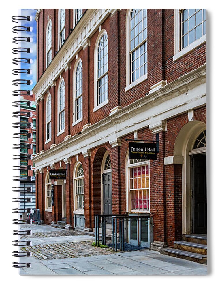 Faneuil Hall Spiral Notebook featuring the photograph Faneuil Hall in Boston by Darryl Brooks