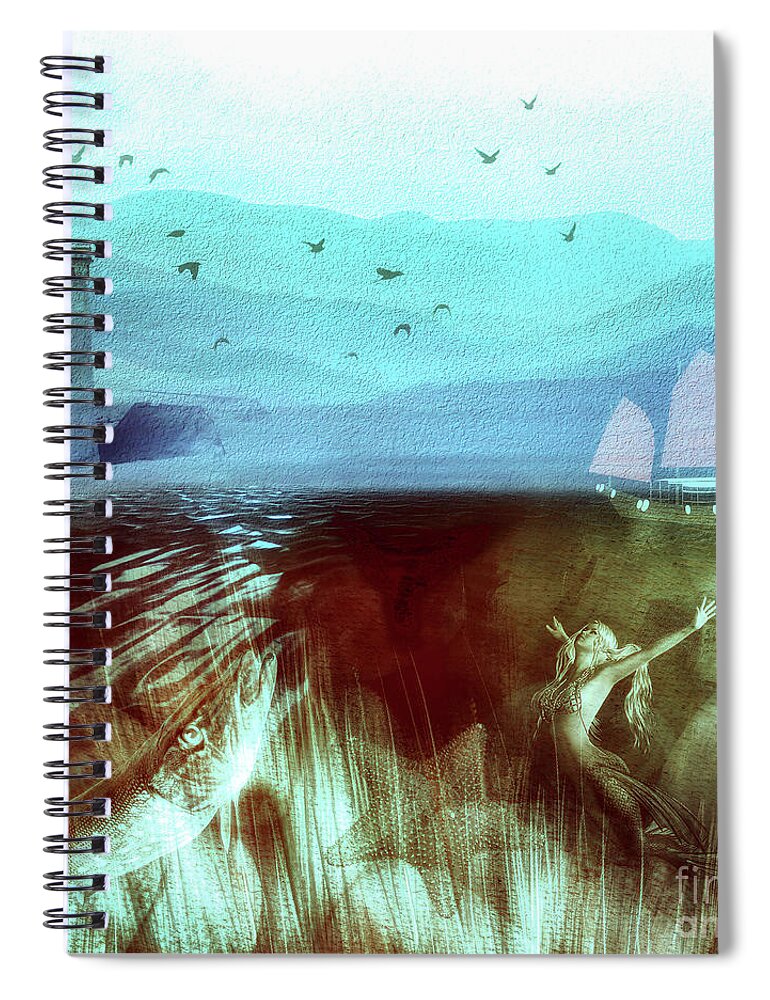 Marine Spiral Notebook featuring the photograph Fantasy Marine by Jack Torcello