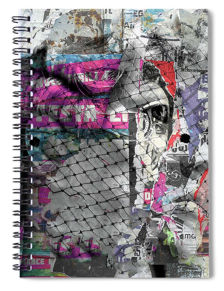 Woman Spiral Notebook featuring the digital art Feeling confused by Gabi Hampe