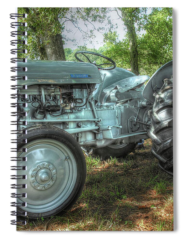 Tractor Spiral Notebook featuring the photograph Ferguson Tractor by Mike Eingle