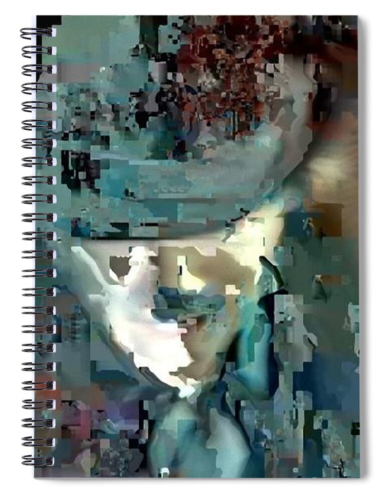 Assembly Spiral Notebook featuring the painting Figure by Archangelus Gallery