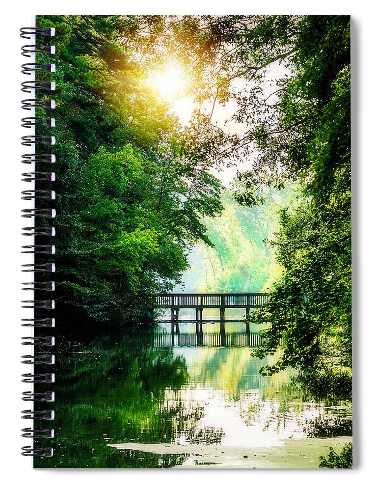 Scenics Spiral Notebook featuring the photograph Finding Zen In Nature by Catlane