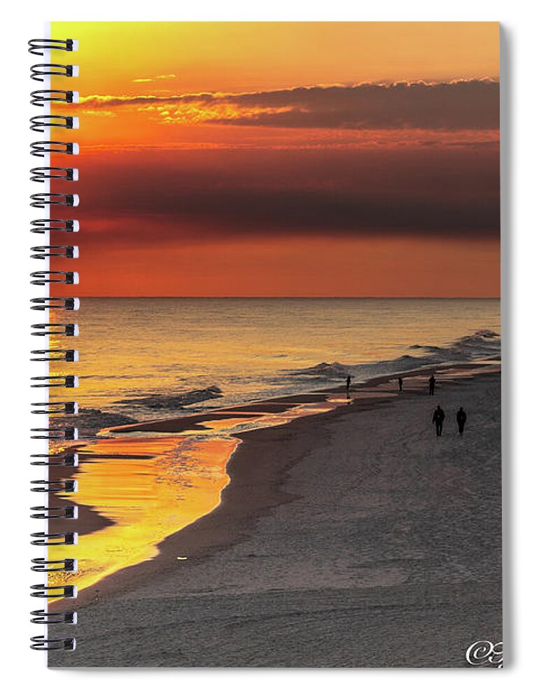Sunset Spiral Notebook featuring the photograph Fire in the Sky by Ty Shults