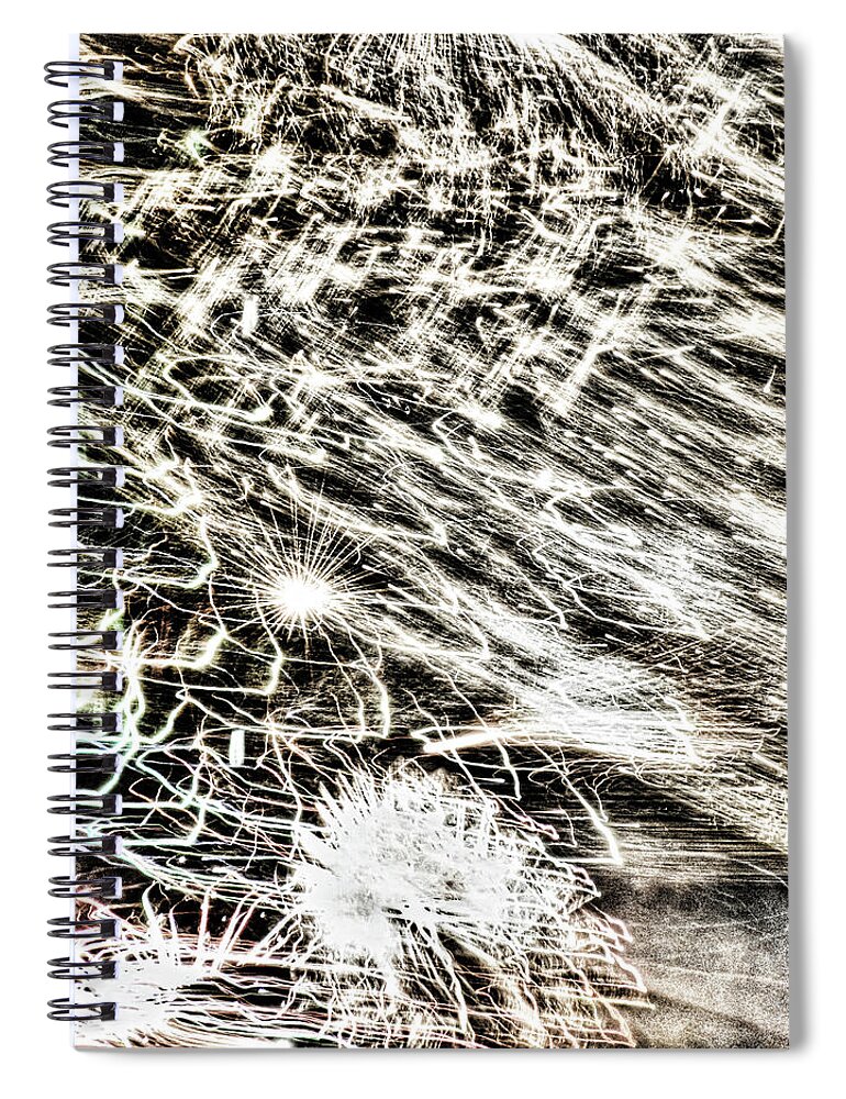 Abstract Prints Spiral Notebook featuring the photograph Static Electricity by Dyle Warren