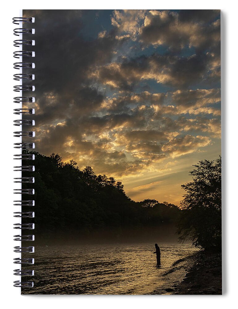 Delaware River Spiral Notebook featuring the photograph Landscape Photography National Park by Amelia Pearn