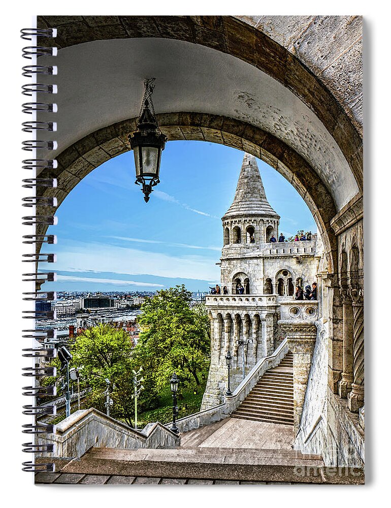 Fishermans Bastion Spiral Notebook featuring the photograph Fisherman's Bastion by David Meznarich