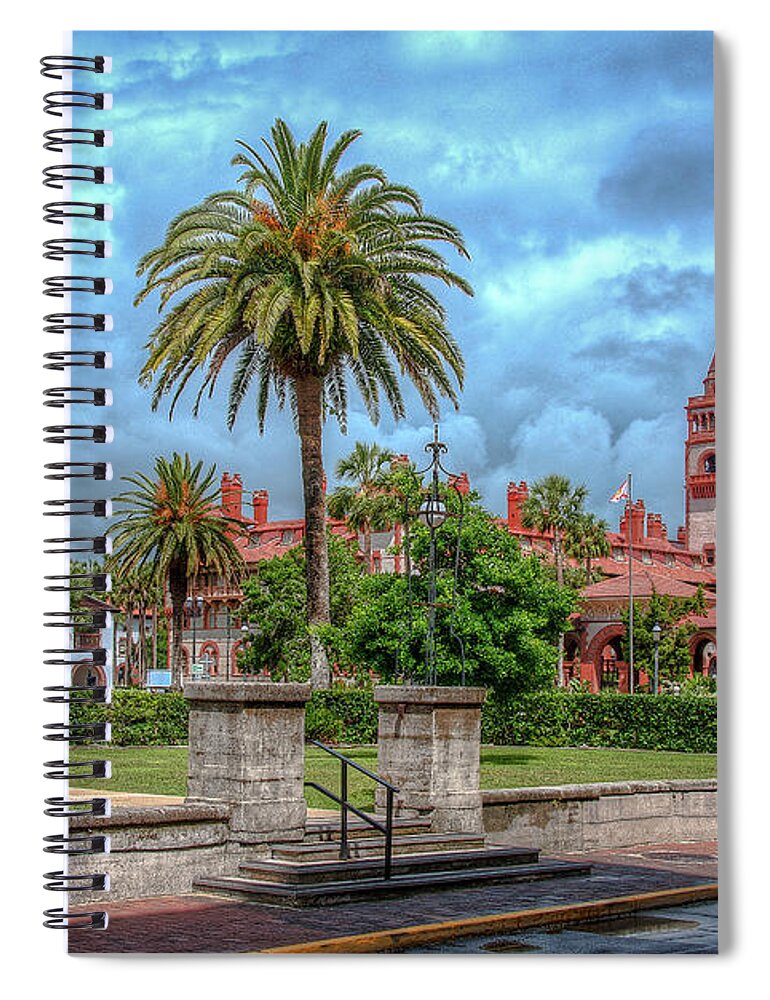 Storm Spiral Notebook featuring the photograph Flagler College Storm by Joseph Desiderio