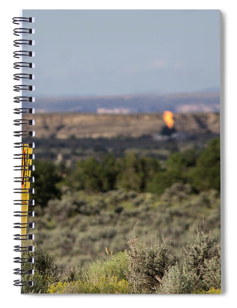 Chaco Spiral Notebook featuring the photograph Flaring in Chaco by Jonathan Thompson