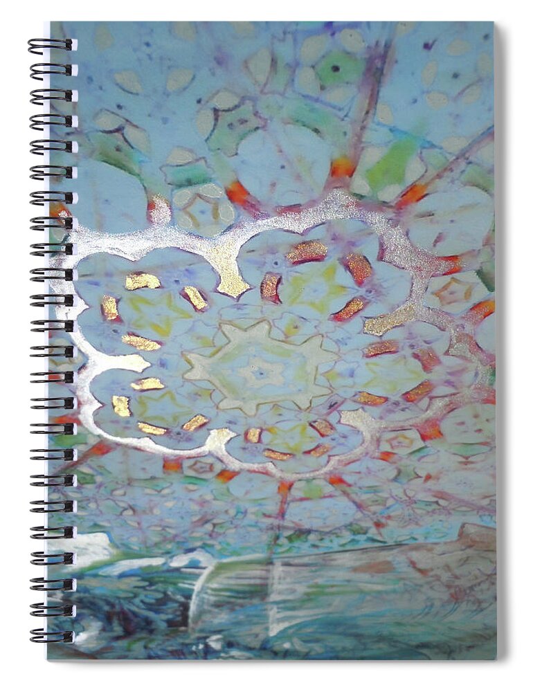 Regular Aperiodic Tessellation Spiral Notebook featuring the painting Float by Jeremy Robinson