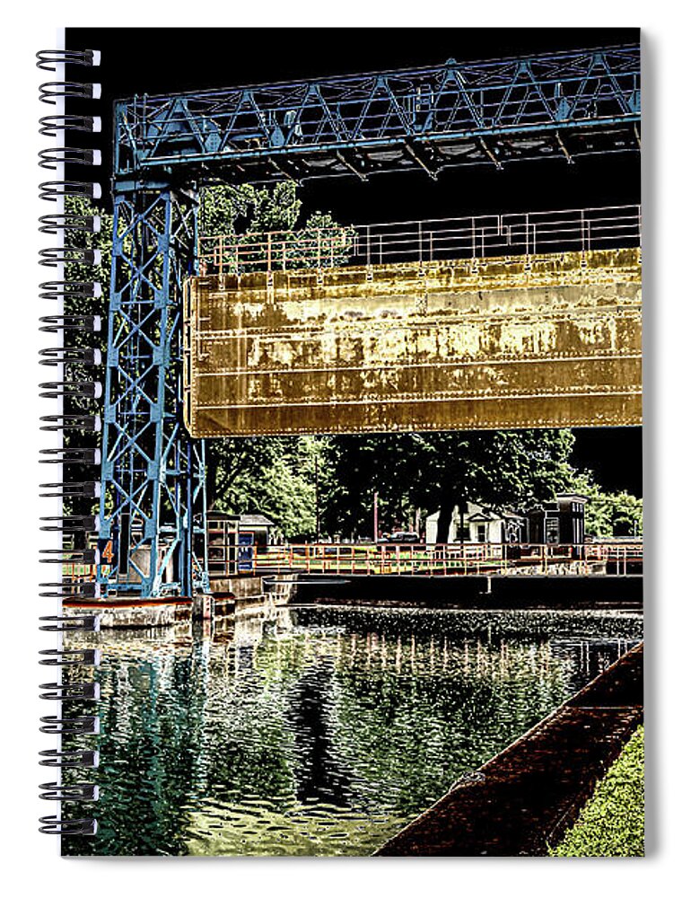 Flood Gates Spiral Notebook featuring the photograph Flood Gate by William Norton