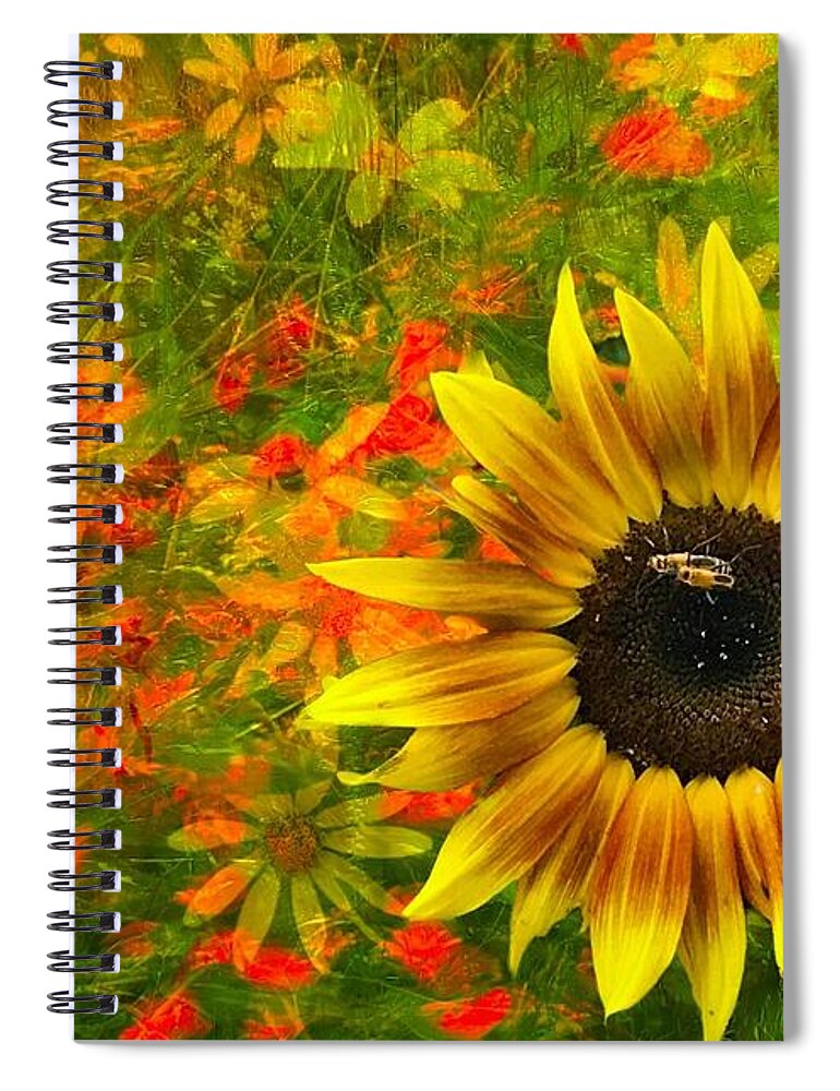  Spiral Notebook featuring the photograph Flower Explosion by Jack Wilson