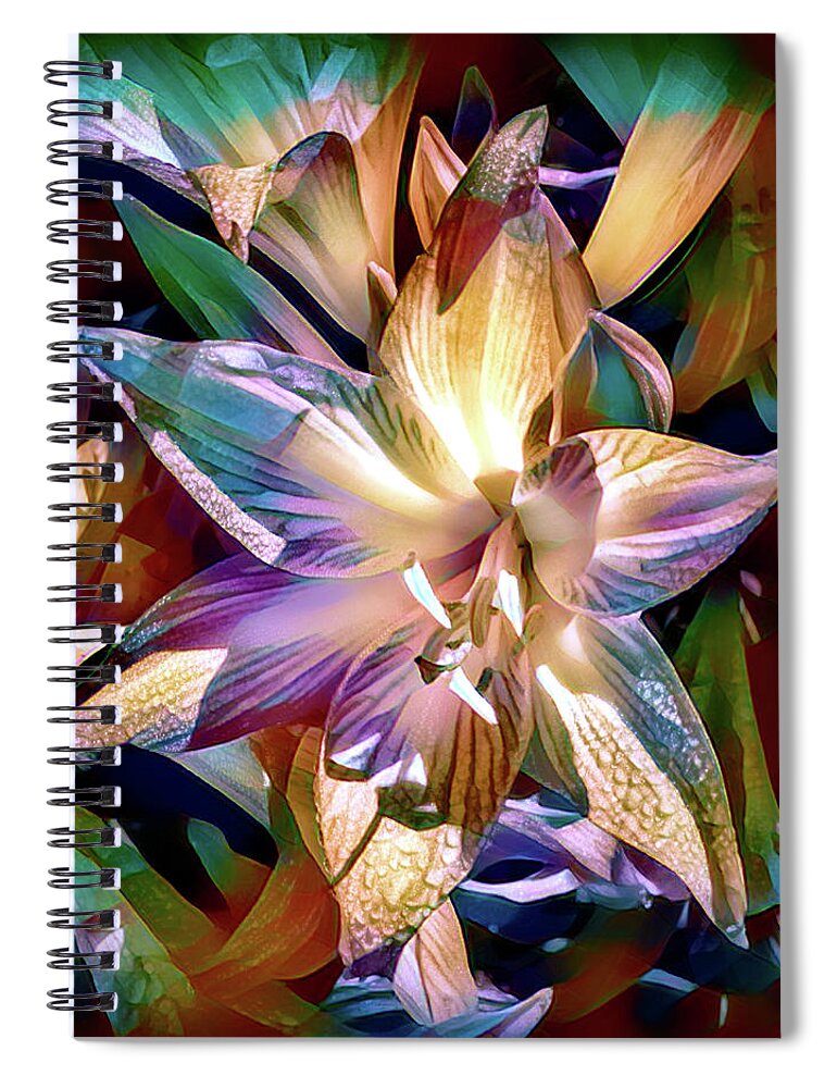 Flower Spiral Notebook featuring the photograph Flowers and Colors by Maria Coulson