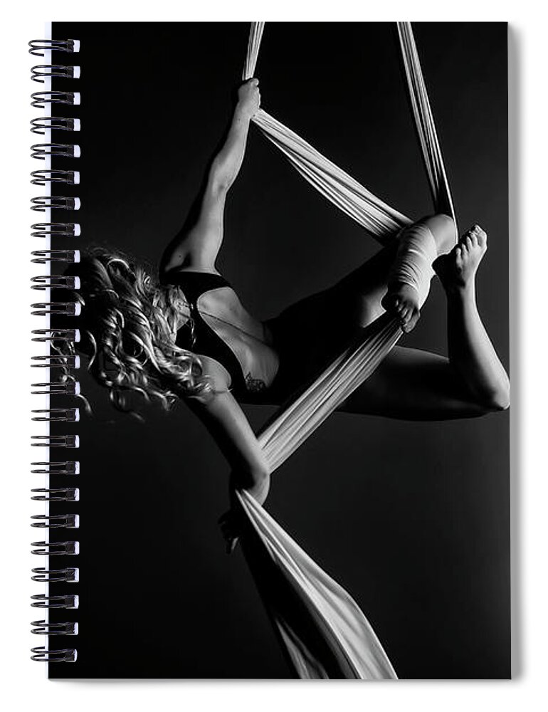 Aerial Spiral Notebook featuring the photograph Fly By by Monte Arnold
