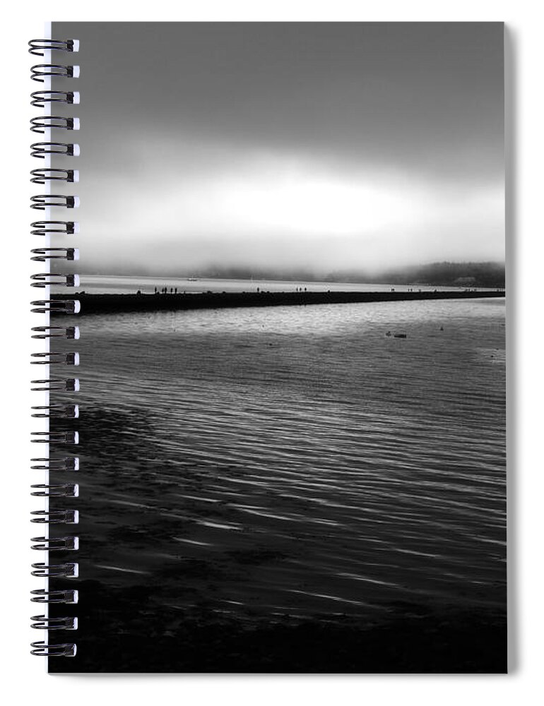  Foggy Morning Spiral Notebook featuring the photograph Foggy Morning by Marcia Lee Jones