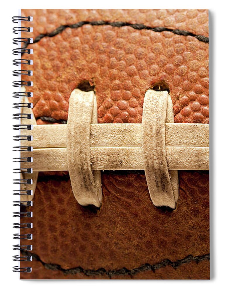 American Football Spiral Notebook featuring the photograph Football by Kameleon007