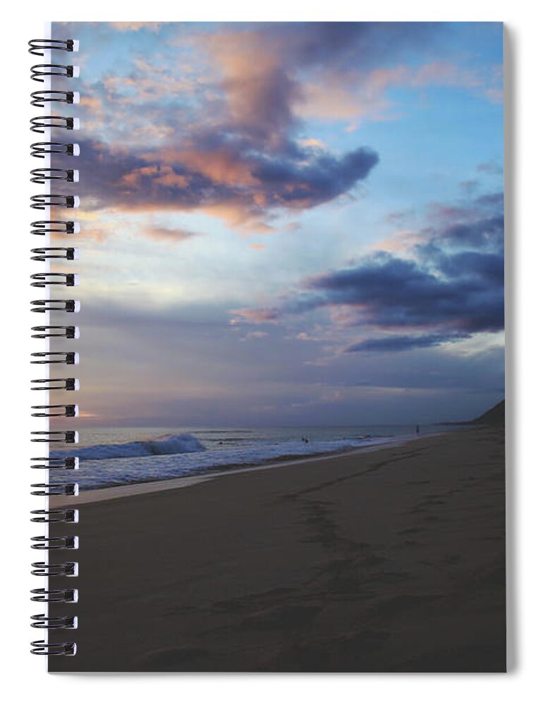Oahu Spiral Notebook featuring the photograph Footprints by Laurie Search