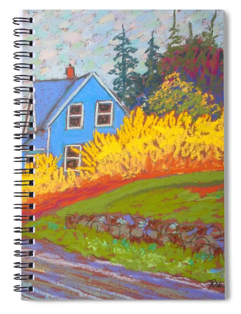 Pastels Spiral Notebook featuring the pastel Forsythia by Rae Smith PAC