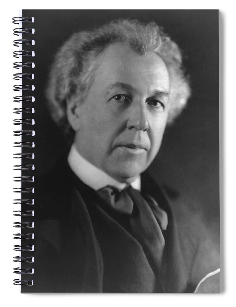 Frank Lloyd Wright Spiral Notebook featuring the photograph Frank Lloyd Wright by Digital Reproduction