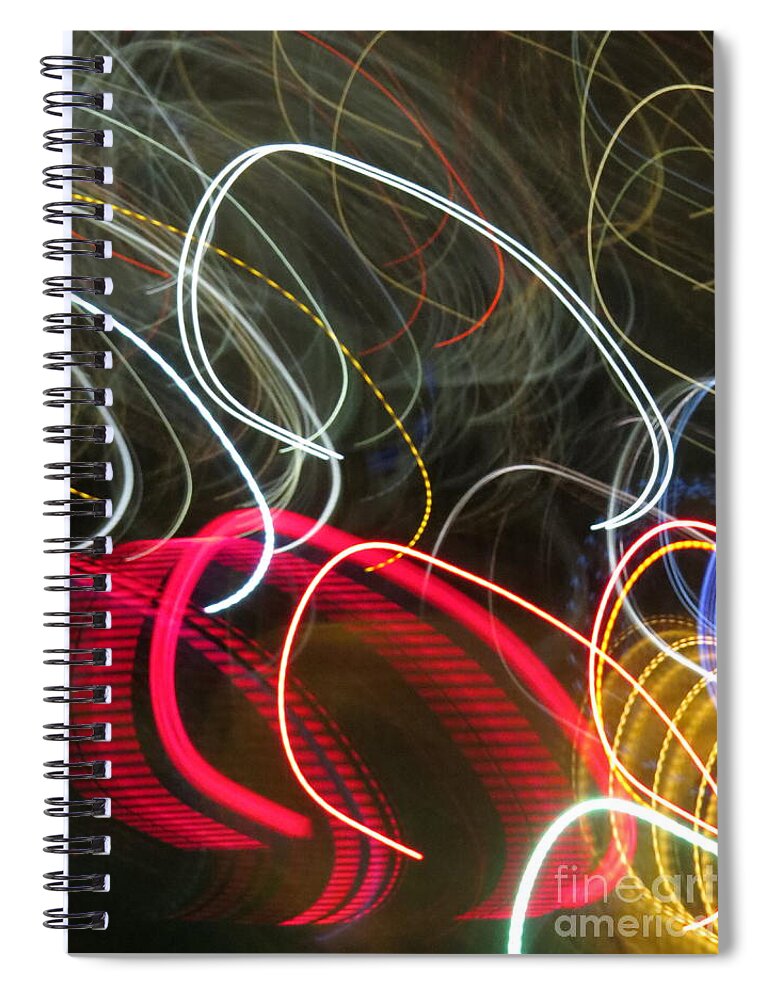Abstract Spiral Notebook featuring the photograph Free Form by World Reflections By Sharon