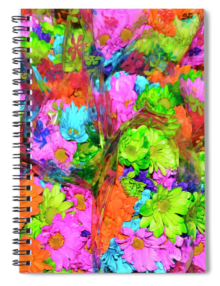 French Floral Spiral Notebook featuring the photograph French Floral by Tom Kelly