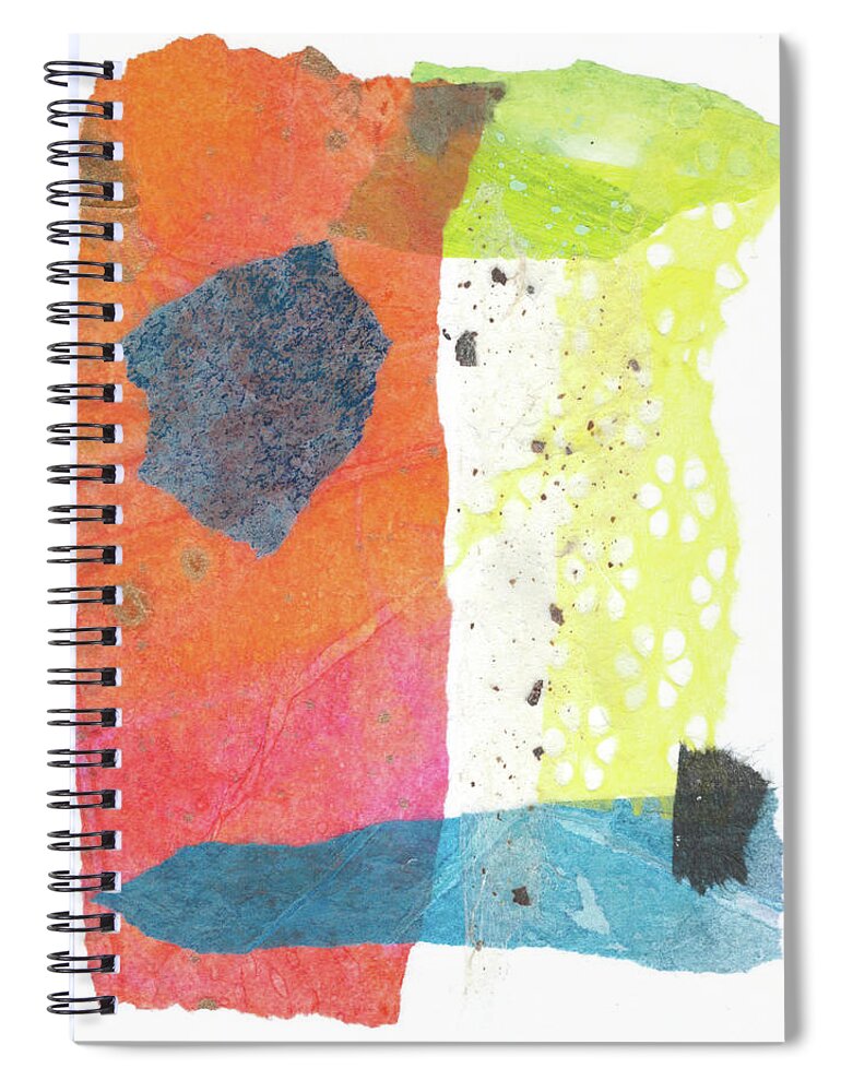 Collage Spiral Notebook featuring the mixed media Fresh Pressed #1 by Christine Chin-Fook