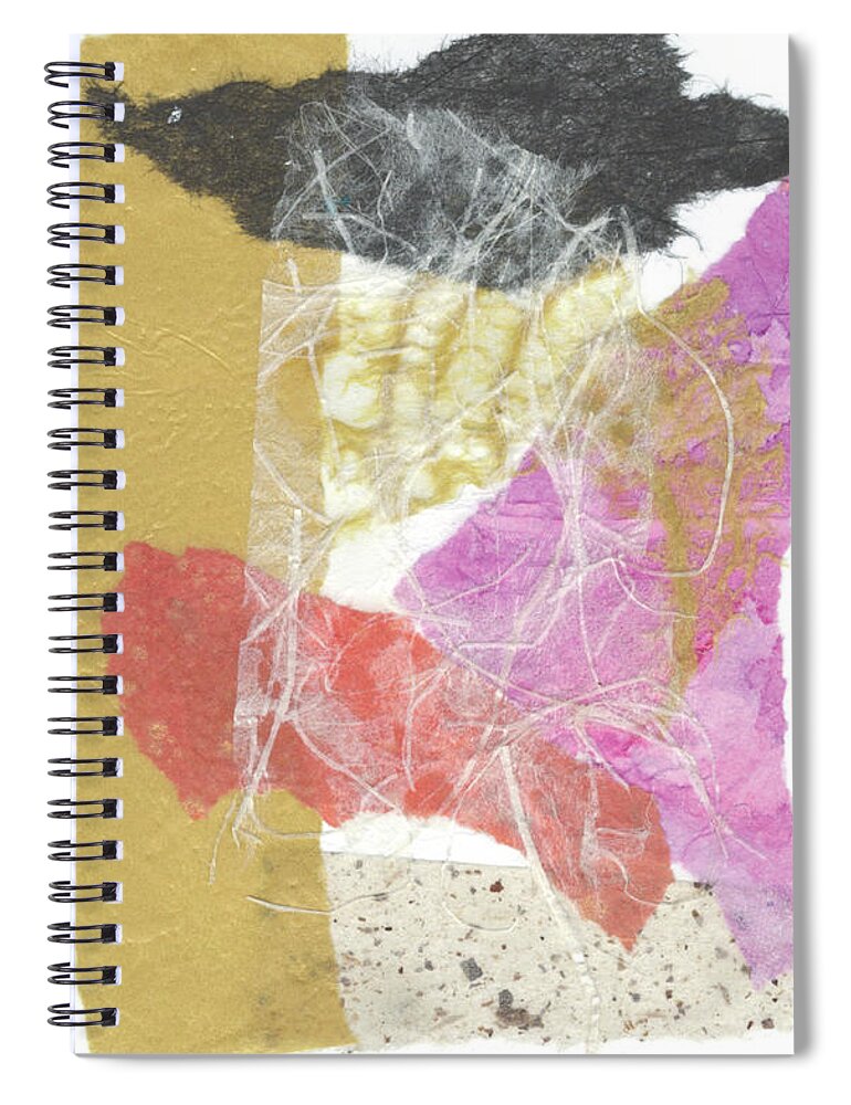 Collage Spiral Notebook featuring the mixed media Fresh Pressed #2 by Christine Chin-Fook