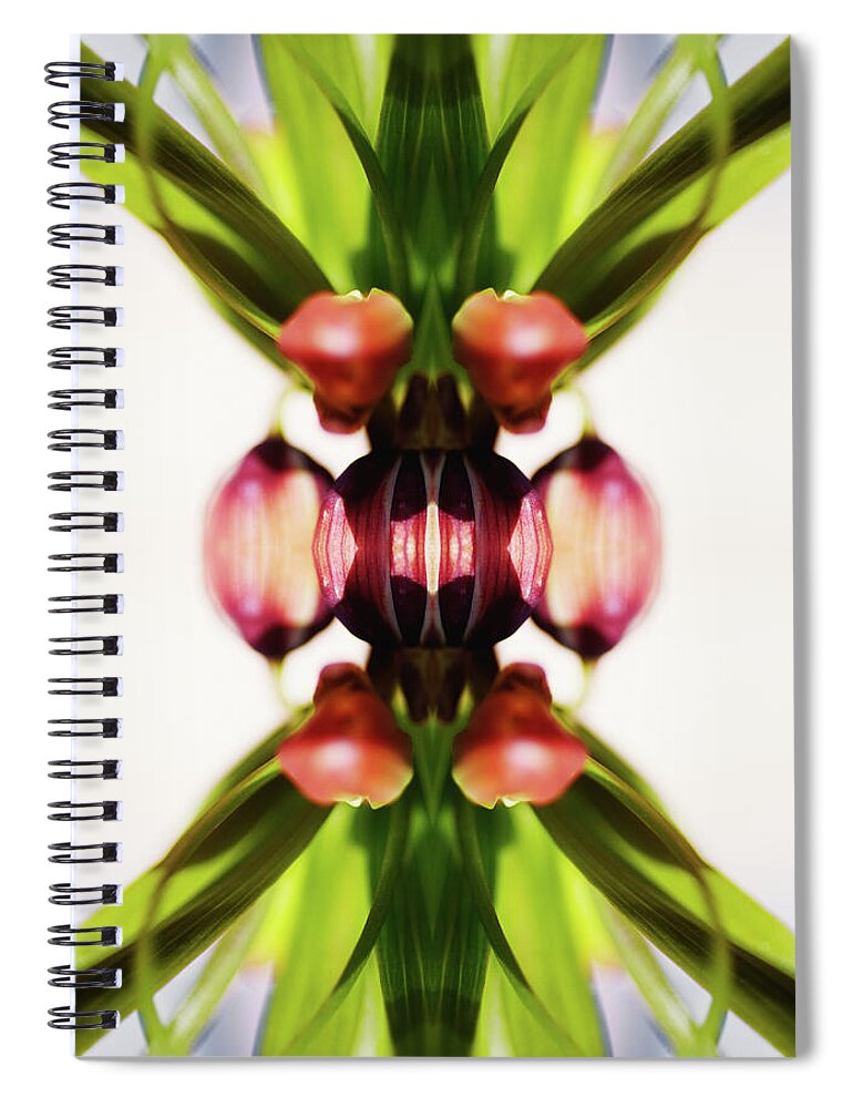 Bud Spiral Notebook featuring the photograph Fritillaria Flower by Silvia Otte
