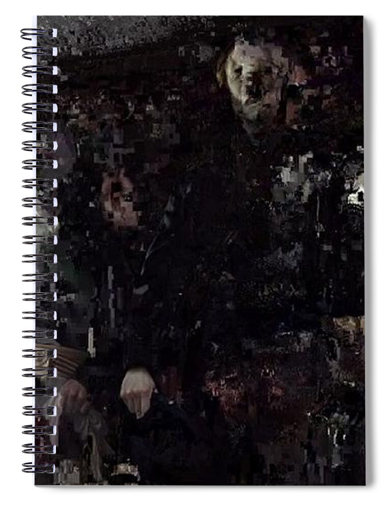 Assembly Spiral Notebook featuring the painting From the Past by Matteo TOTARO