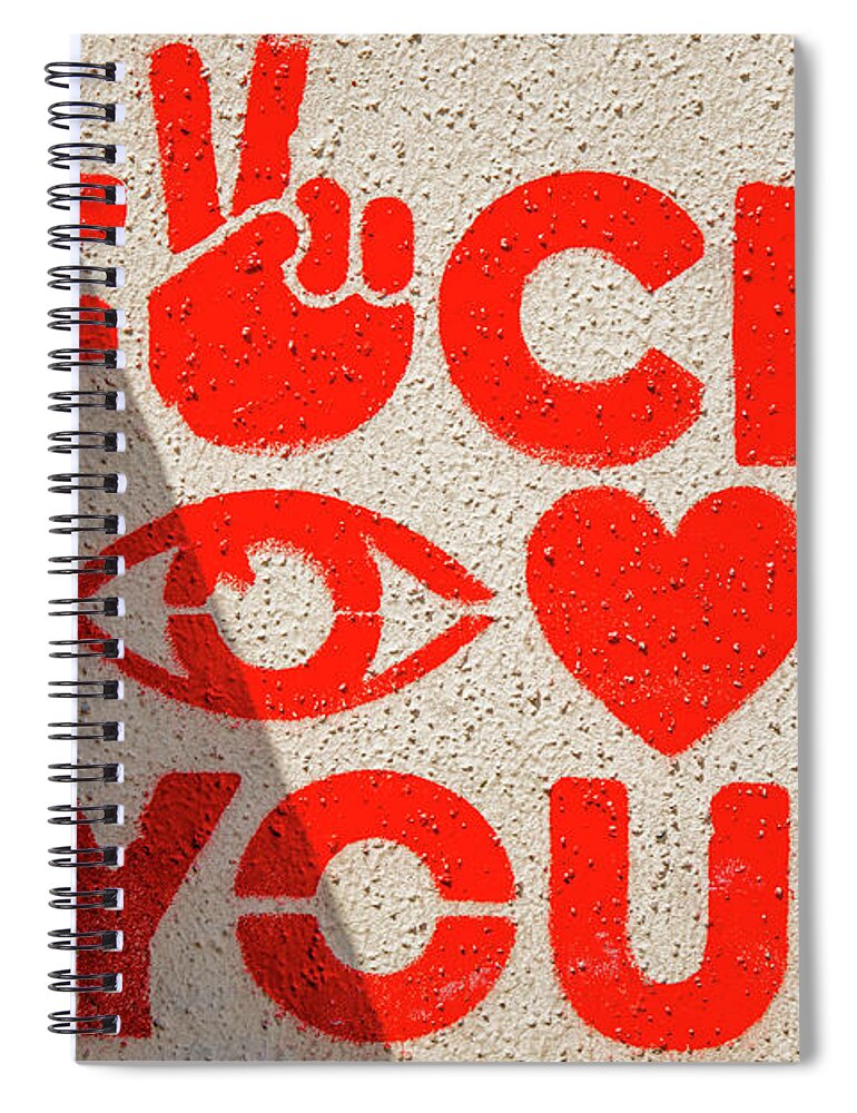 Fuck You Spiral Notebook featuring the photograph Fuck You by Rocco Silvestri