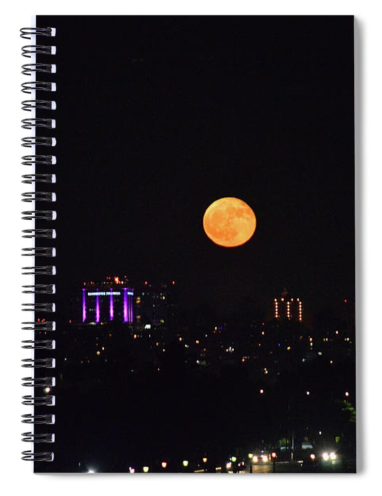 Full Moon Spiral Notebook featuring the photograph Full Moon in California by Aicy Karbstein