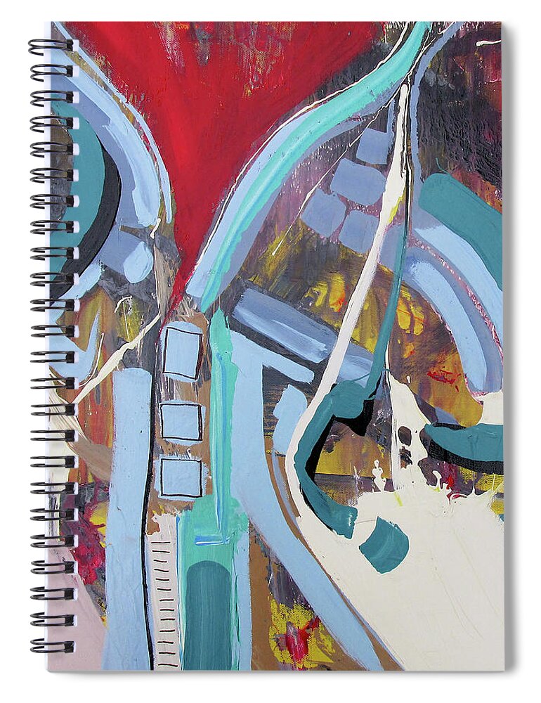  Spiral Notebook featuring the painting Future Fortune by John Gholson