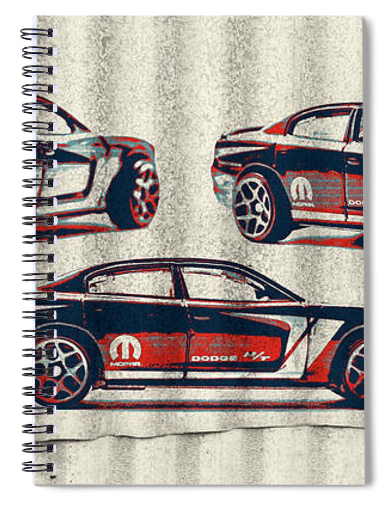 Dodge Spiral Notebook featuring the photograph Garaged by Jorgo Photography