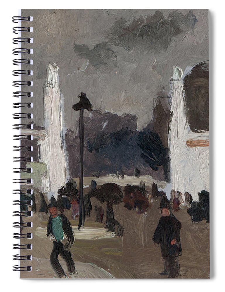 Gates In Paris Spiral Notebook featuring the painting Gates In Paris by Christopher Wood