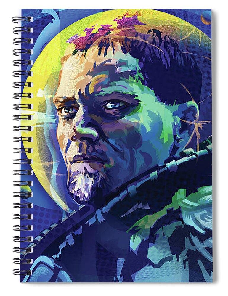 General Zod Spiral Notebook featuring the digital art General Zod from The Man of Steel by Garth Glazier