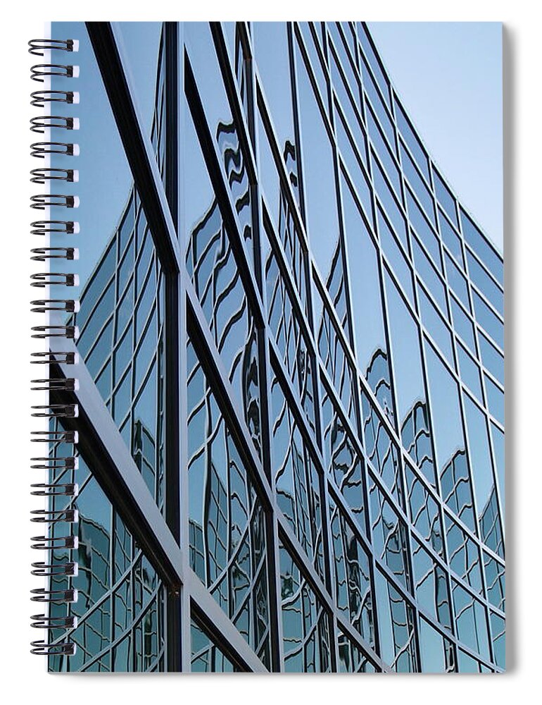 Curve Spiral Notebook featuring the photograph Geometrical Office Space by Michelangeloboy