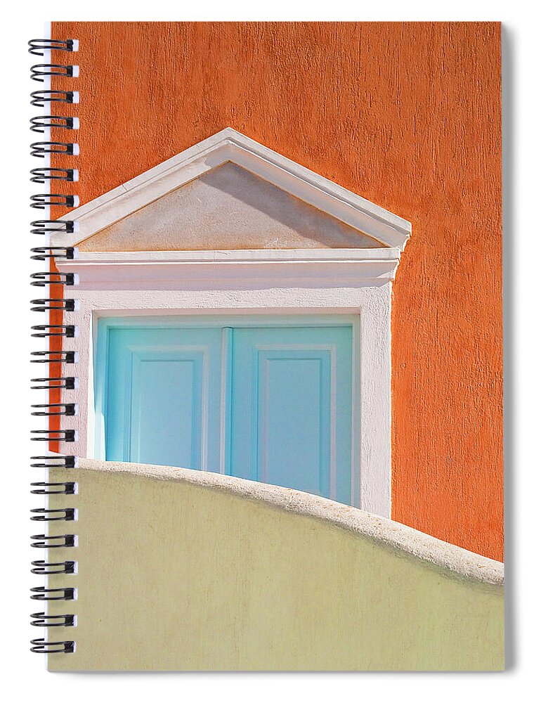 Tranquility Spiral Notebook featuring the photograph Geometry And Color by Marius Roman
