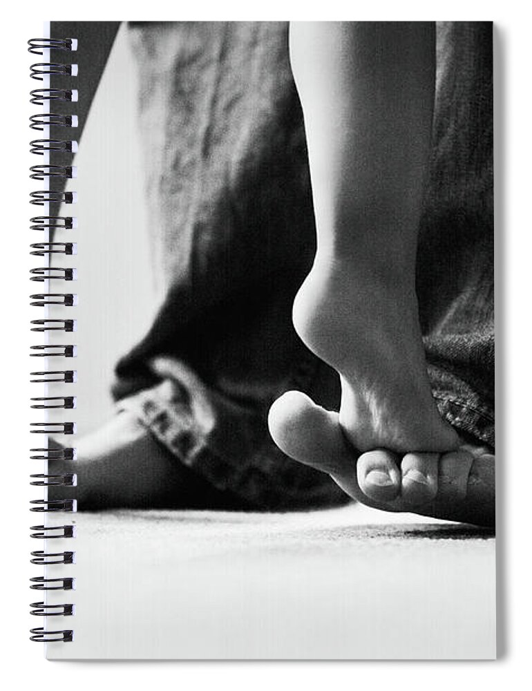 Child Spiral Notebook featuring the photograph Give Me Where To Stand, And I Will Move by Natalia Campbell Of Nc Photography