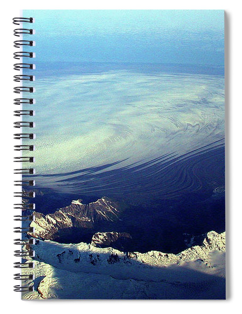 Alaska Spiral Notebook featuring the photograph Glacier Pushes Out by Mark Duehmig