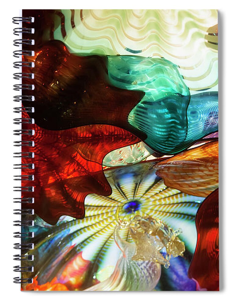 Glass Spiral Notebook featuring the photograph Glass Ocean by Toni Hopper