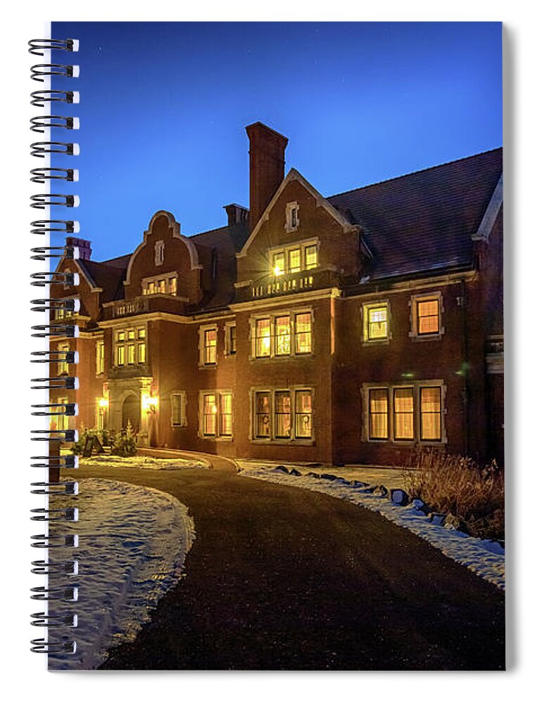 Glensheen Spiral Notebook featuring the photograph Glensheen by Susan Rissi Tregoning