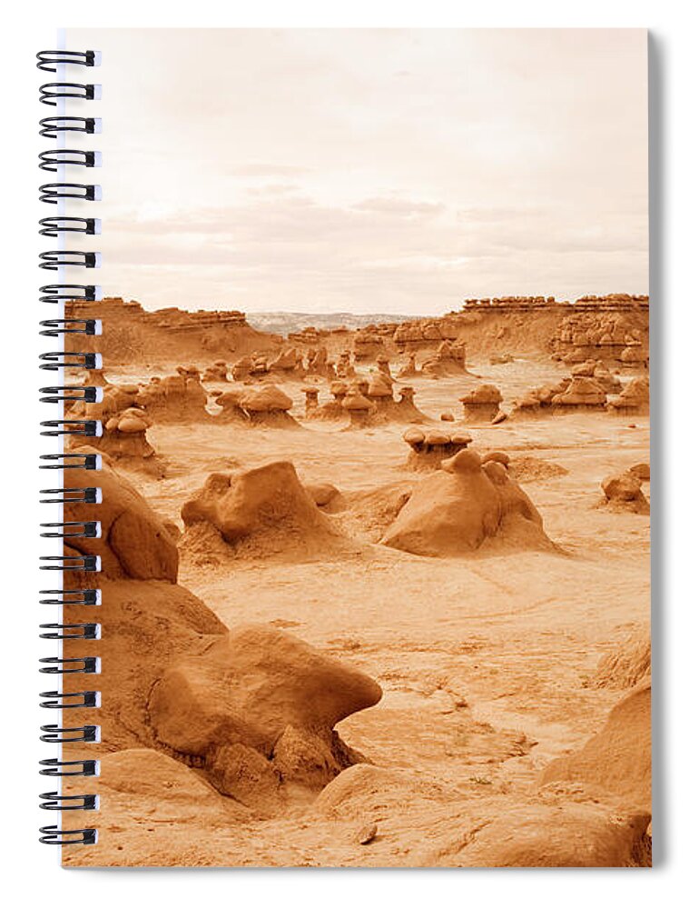 Scenics Spiral Notebook featuring the photograph Goblin Valley, Ut by Jhorrocks